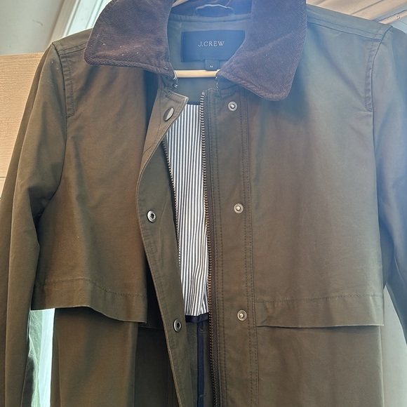 Jcrew olive trench - Picture 3 of 4